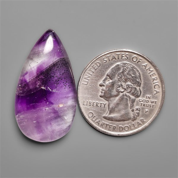 Amethyst In Quartz Cabochon