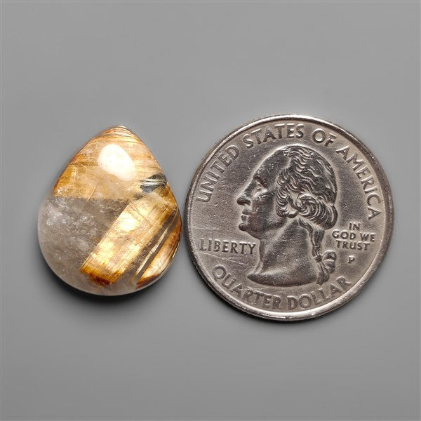 Golden Rutilated Quartz Cabochon