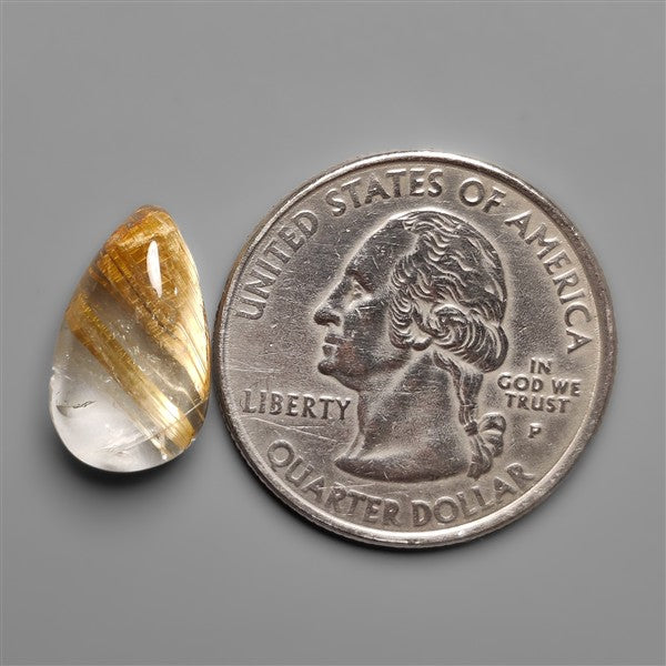 Golden Rutilated Quartz Cabochon