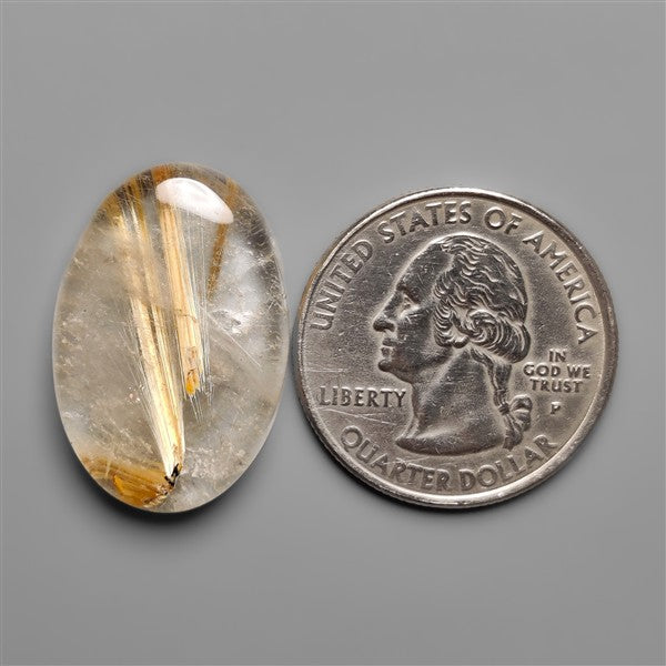 Golden Rutilated Quartz Cabochon