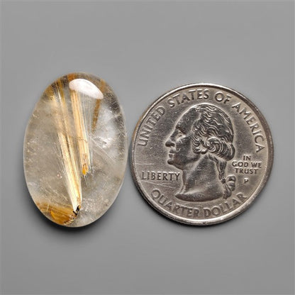 Golden Rutilated Quartz Cabochon