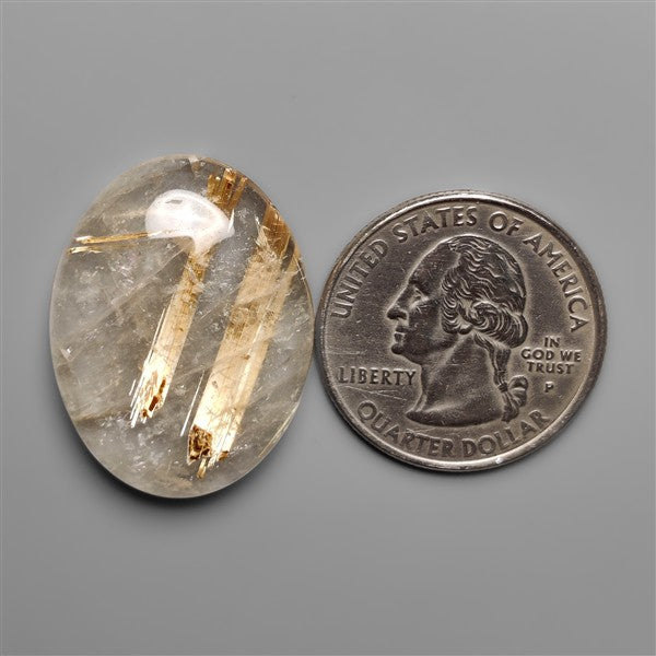 Golden Rutilated Quartz Cabochon