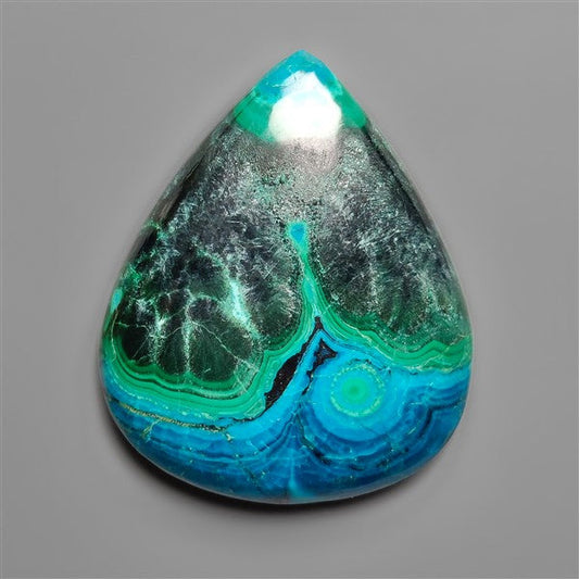 Malachite In Chrysocolla Cabochon