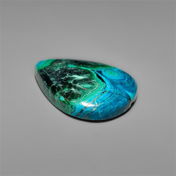 Malachite In Chrysocolla Cabochon