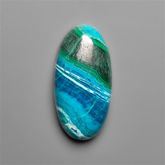 Malachite In Chrysocolla Cabochon