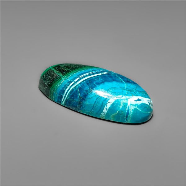 Malachite In Chrysocolla Cabochon