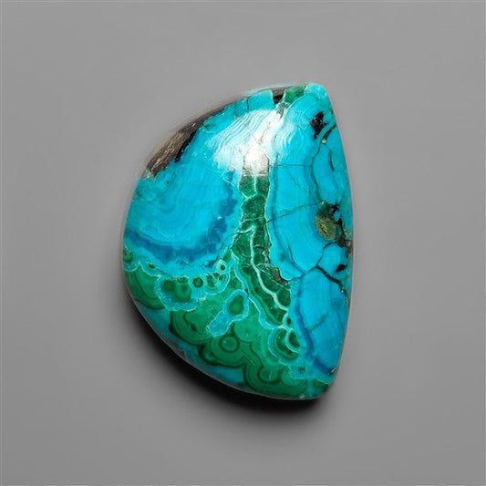 Malachite In Chrysocolla Cabochon