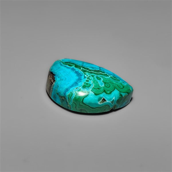 Malachite In Chrysocolla Cabochon