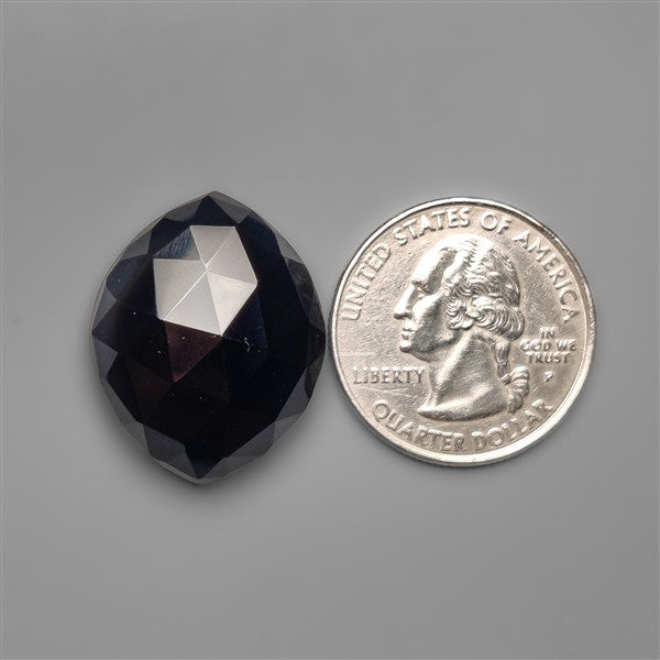 Black Onyx Rose Cut Cabochon