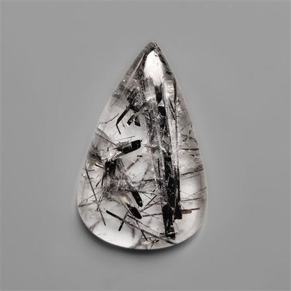 Black Tourmalinated Quartz Cabochon