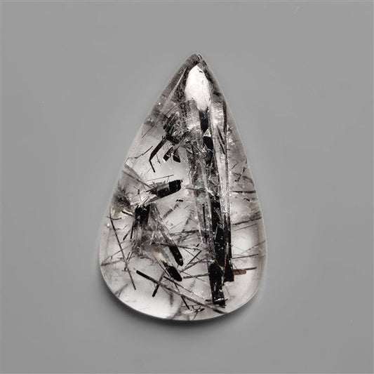 Black Tourmalinated Quartz Cabochon