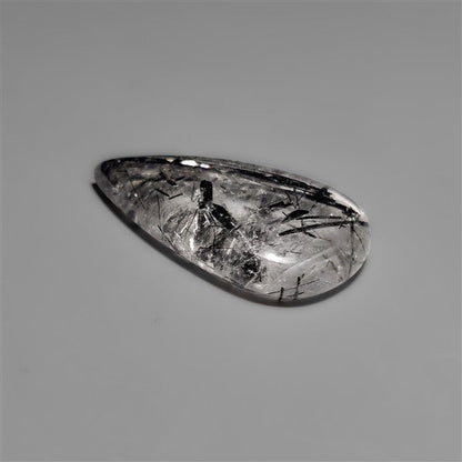 Black Tourmalinated Quartz Cabochon