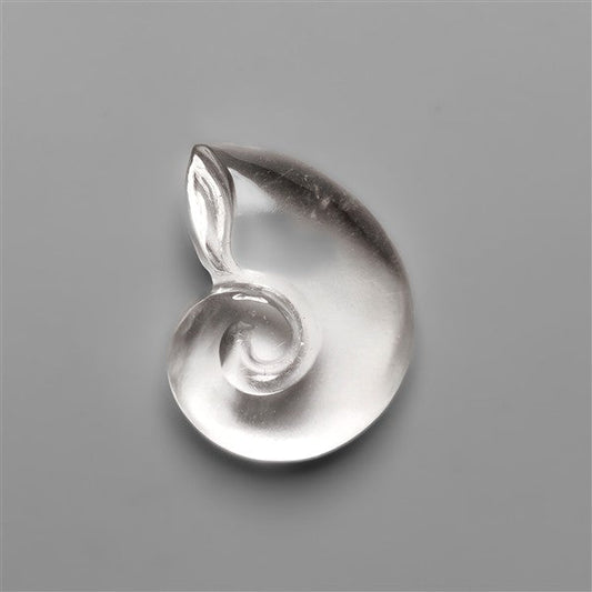 Himalayan Quartz Ammonite Shell Carving