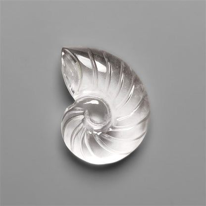 Himalayan Quartz Ammonite Shell Carving