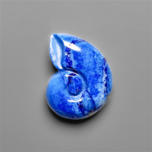 Lapis Lazuli Ammonite Shell Carving