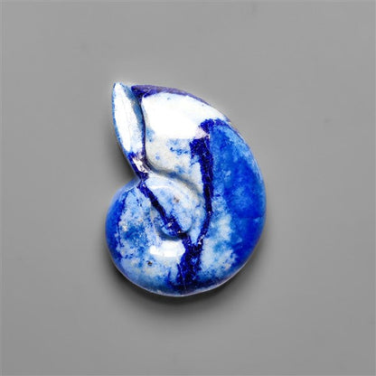 Lapis Lazuli Ammonite Shell Carving