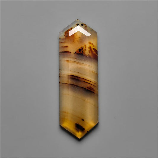 Step Cut Long Montana Agate