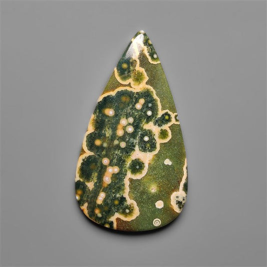 Orbicular Ocean Jasper Cabochon