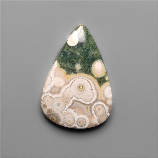 Orbicular Ocean Jasper Cabochon