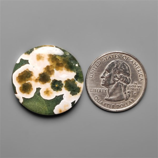 Orbicular Ocean Jasper Cabochon