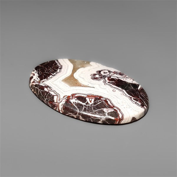Red Crazylace Agate Cabochon