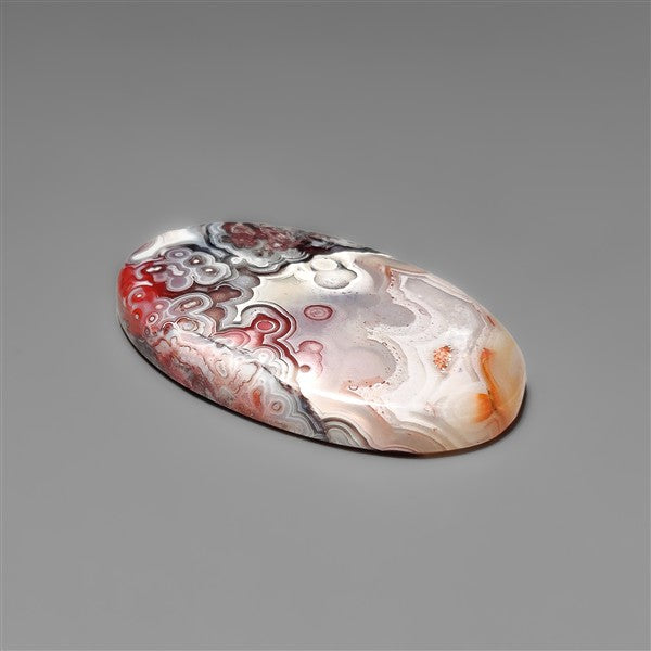 Red Crazylace Agate Cabochon