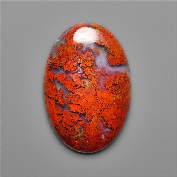 Red Moss Agate Cabochon