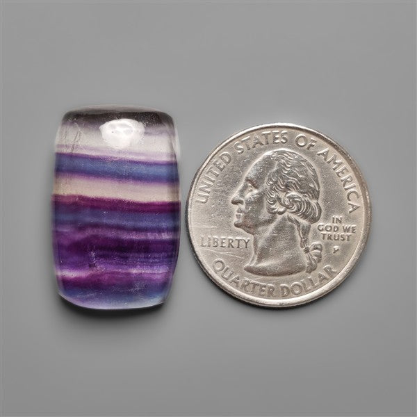 Belgian Purple-Teal Fluorite Cabochon