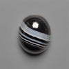 Black Banded Tuxedo Agate Cabochon