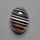 Black Banded Tuxedo Agate Cabochon