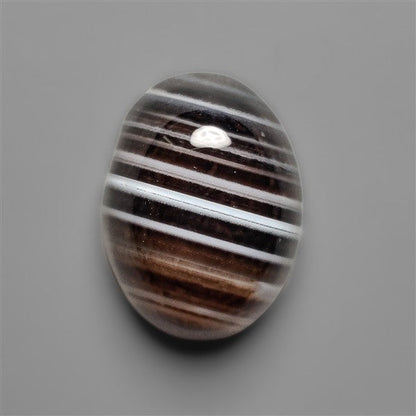 Black Banded Tuxedo Agate Cabochon