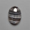Black Banded Tuxedo Agate Cabochon