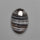 Black Banded Tuxedo Agate Cabochon