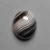 Black Banded Tuxedo Agate Cabochon