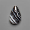Black Banded Tuxedo Agate Cabochon