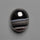 Black Banded Tuxedo Agate Cabochon