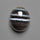 Black Banded Tuxedo Agate Cabochon