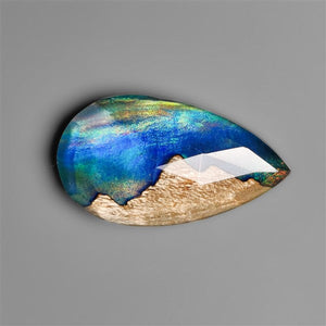 Mountain Inlay Rose Cut Aurora Opal Doublet