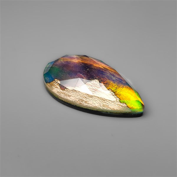 Mountain Inlay Rose Cut Aurora Opal Doublet
