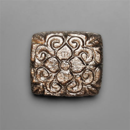 Black Sunstone Cats Eye Mughal Carving