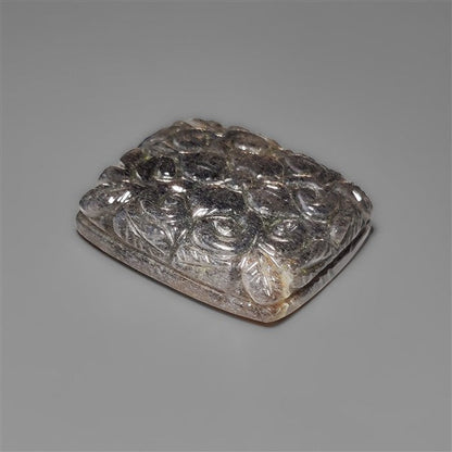 Black Sunstone Cats Eye Mughal Carving