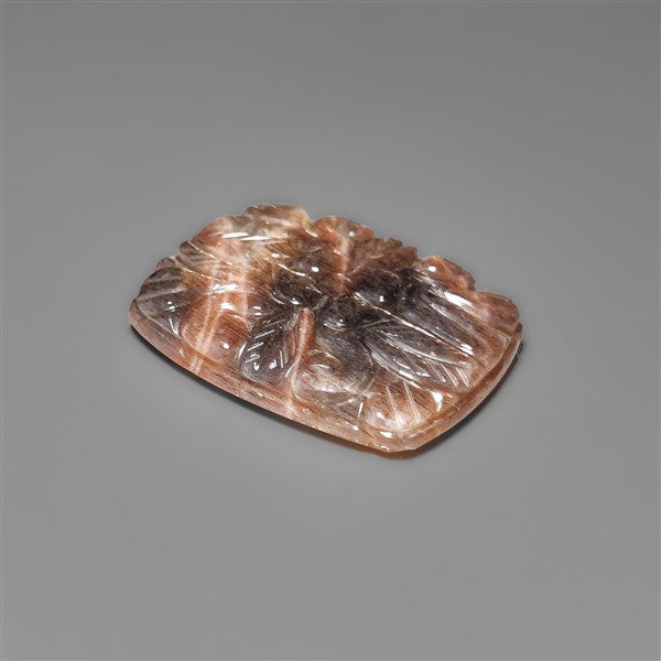 Black Sunstone Cats Eye Mughal Carving
