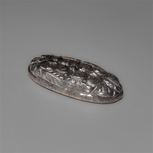 Black Sunstone Cats Eye Mughal Carving