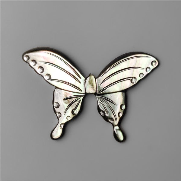 Tahitian Mother Of Pearl Butterfly Carving