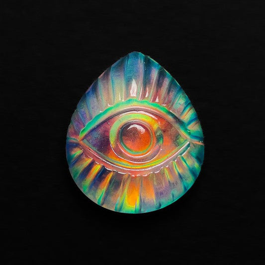 Aurora Opal Evil Eye Carving Doublet