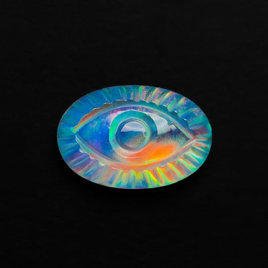 Aurora Opal Evil Eye Carving Doublet