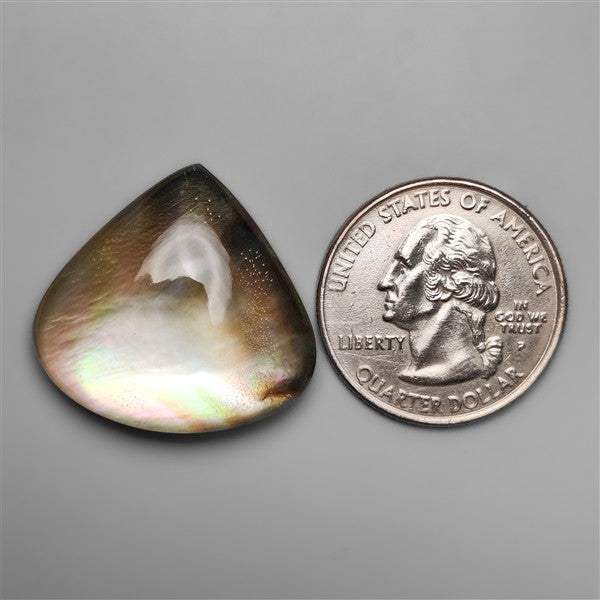Himalayan Quartz With Rainbow Mother Of Pearl Doublet