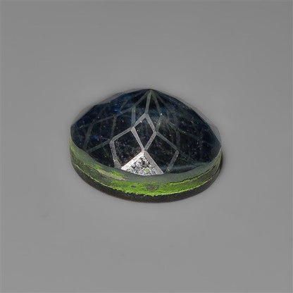 Blue Labradorite Doublet Precision Cut Laser Carving