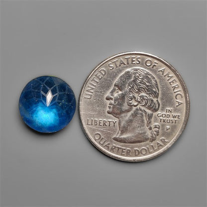 Blue Labradorite Doublet Precision Cut Laser Carving