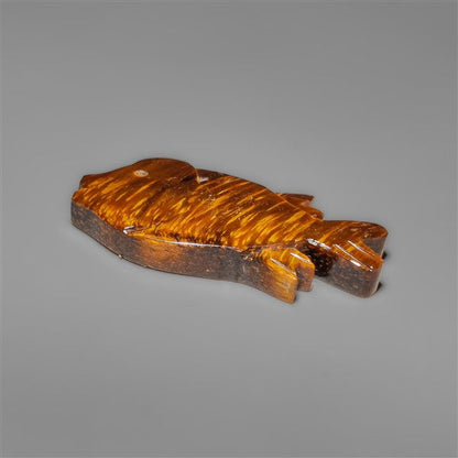Tiger Eye Goldfish Carving